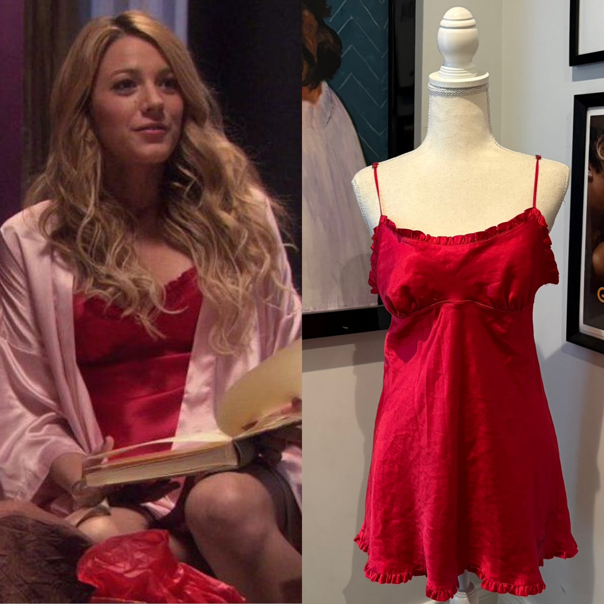 Serena van der Woodsen's Victoria's Secret Red Slip Dress, Gossip Girl –  xoxoposhipgirl