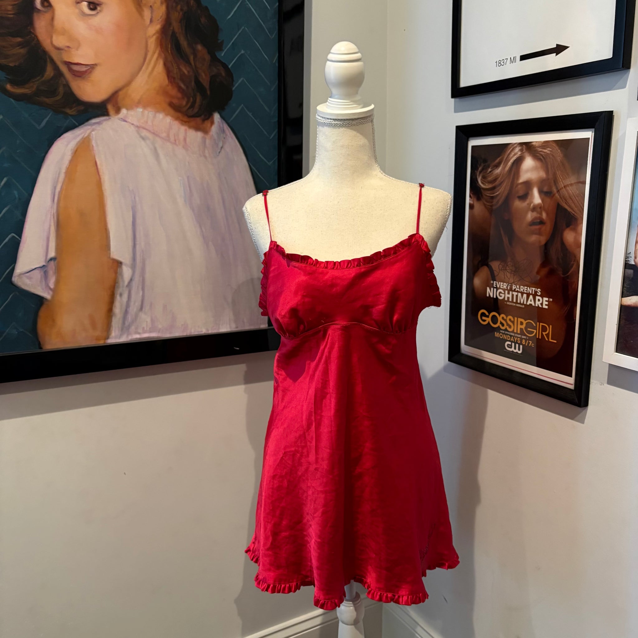 Serena van der Woodsen's Victoria's Secret Red Slip Dress, Gossip Girl –  xoxoposhipgirl