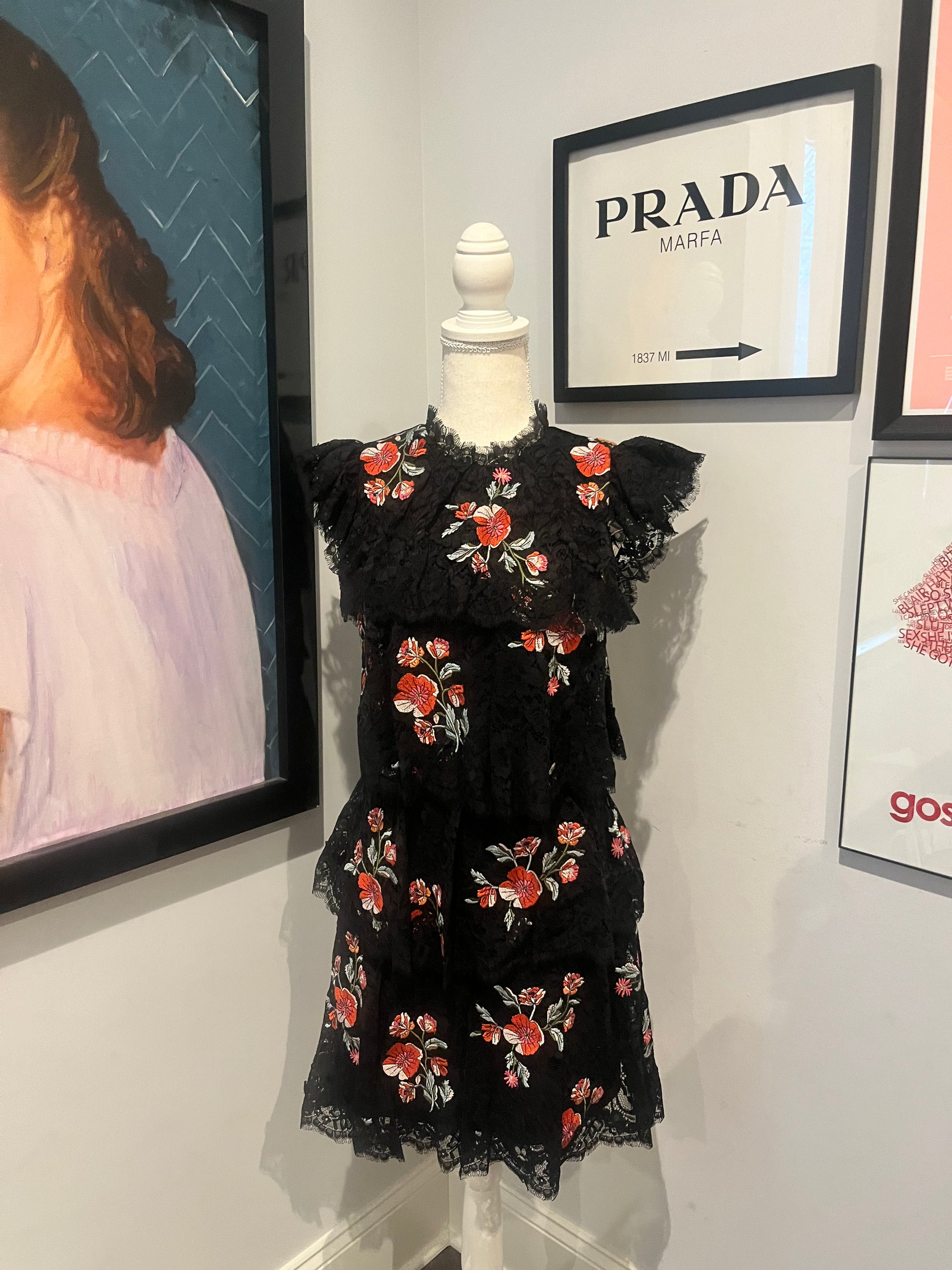 Rebecca Taylor Black Floral Lace Ruffle Dress 2 xoxoposhipgirl Rebecca Taylor Black Floral Lace Ruffle Dress 2 xoxoposhipgirl