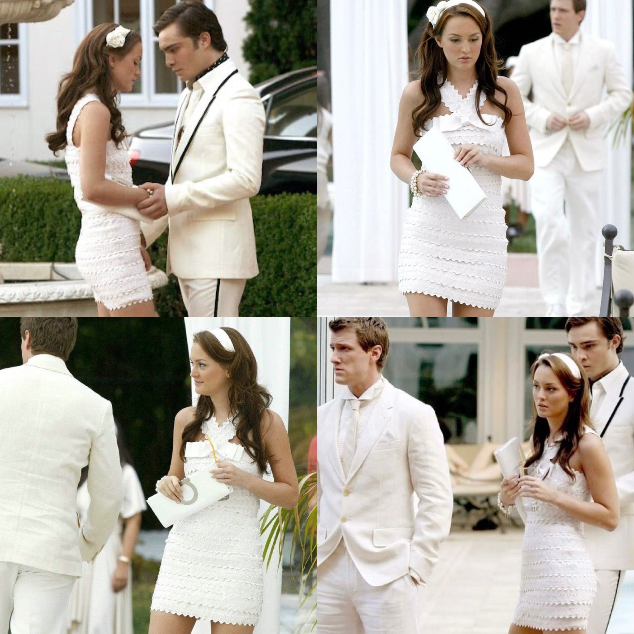 Blair Waldorf's Marc by Marc Jacobs Joelle White Mini Dress, Gossip xoxoposhipgirl Blair Waldorf's Marc by Marc Jacobs Joelle White Mini Dress, Gossip xoxoposhipgirl