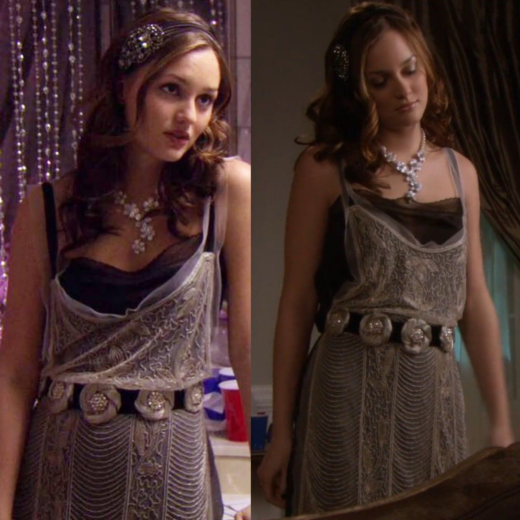 Blair Waldorf's Philosophy di Alberta Ferretti Black Dress Gossip Girl ...