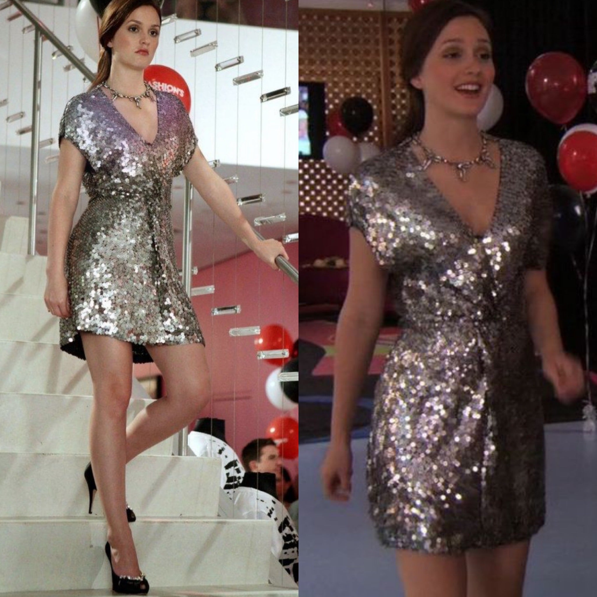 blair waldorf sequin dress Stylish Purple Sequin Dress Inspired by Blair Waldorf