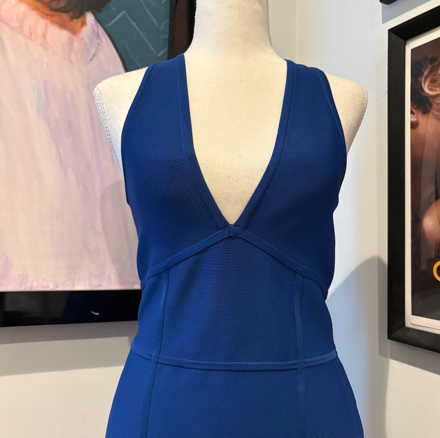 bcbg bandage dress blue Madison Montgomery's NEW Maxazria Bodycon Dress, AHS: Coven – xoxoposhipgirl fitting dress in satin
