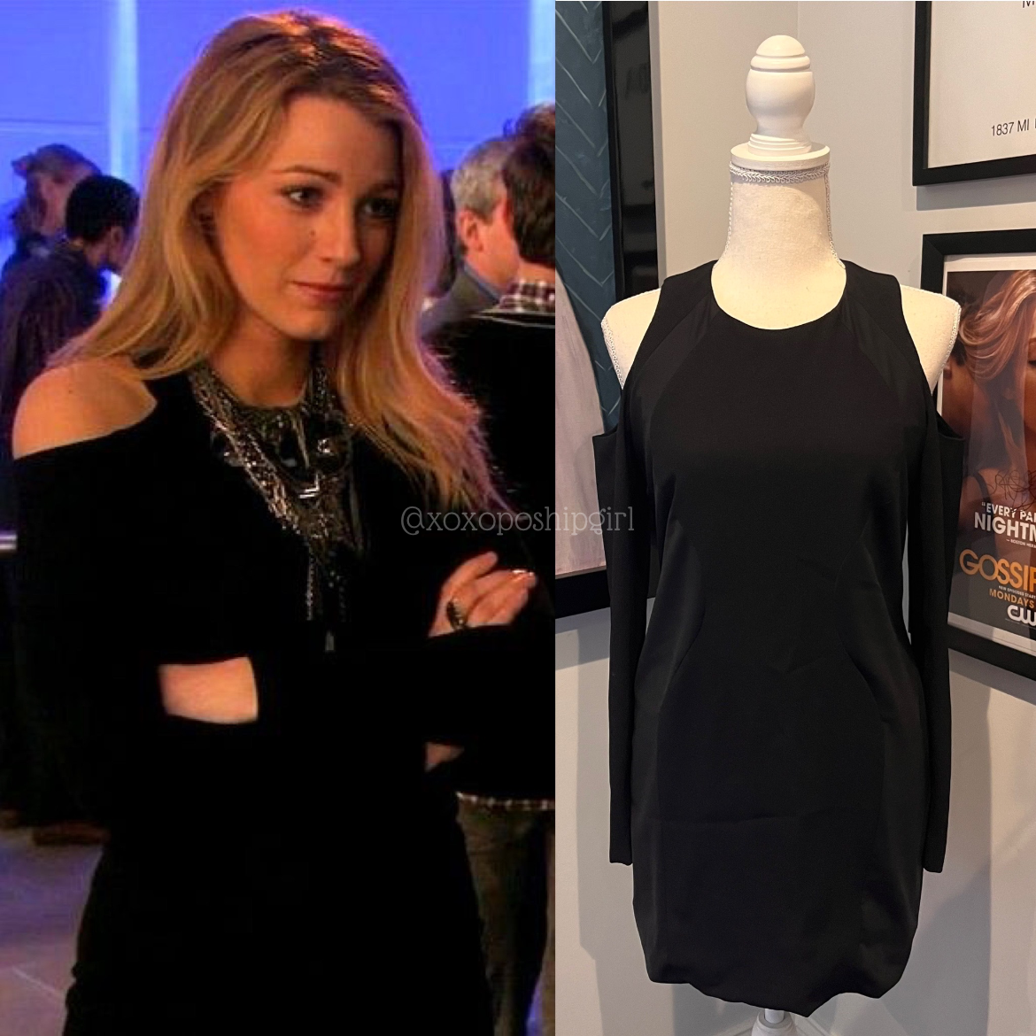 Serena van der hot sale woodsen black dress